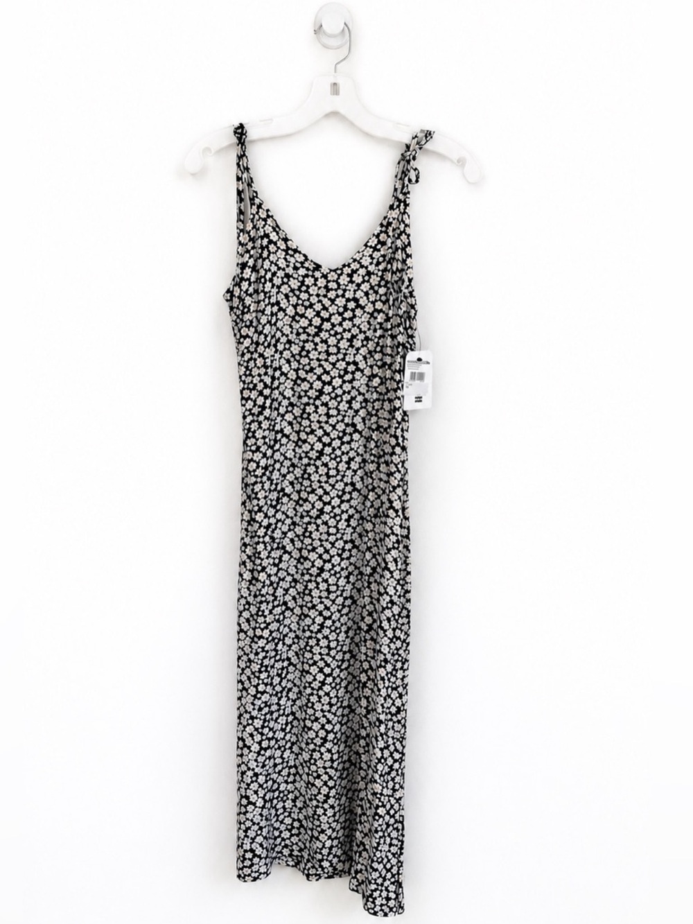 NWT Billabong Funshine Floral Print Slip Dress in Black Pebble Size Medium - Picture 15 of 16